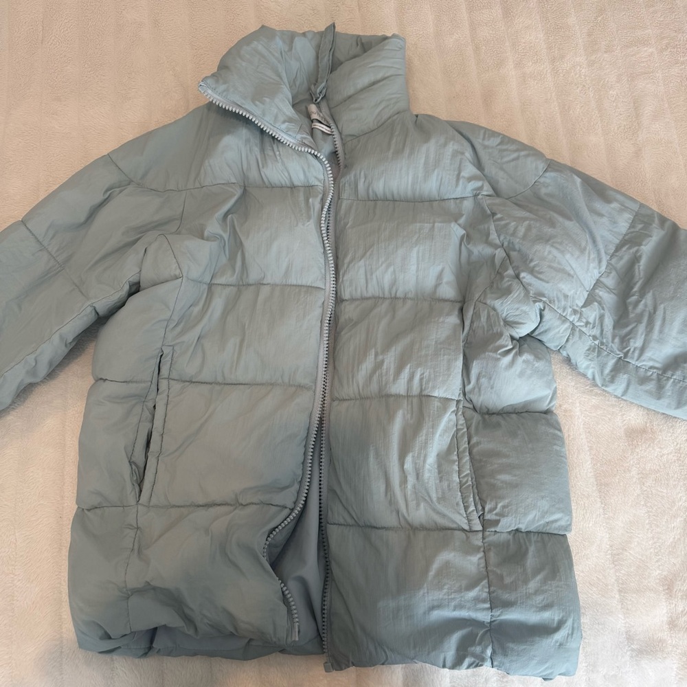 Urban Outfitters Baby Blue Puffer Jacket